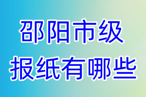 邵阳市级报纸有哪些